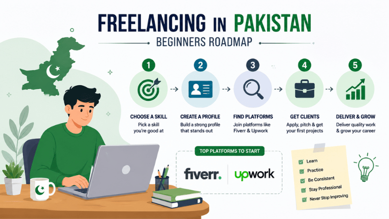 freelancing pakistan fiverr upwork beginners