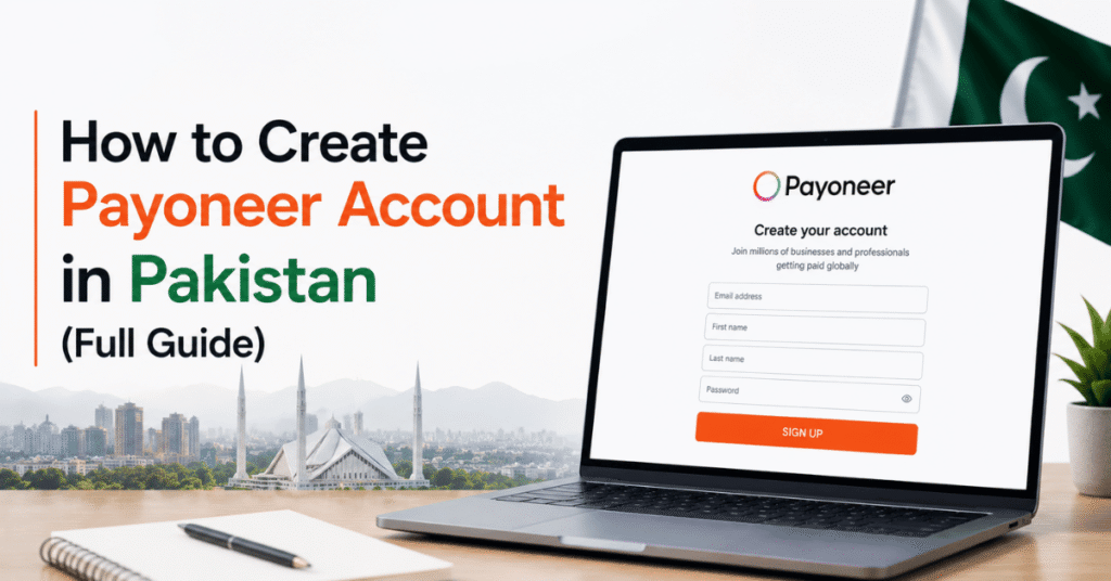 how to create payoneer account in pakistan guide