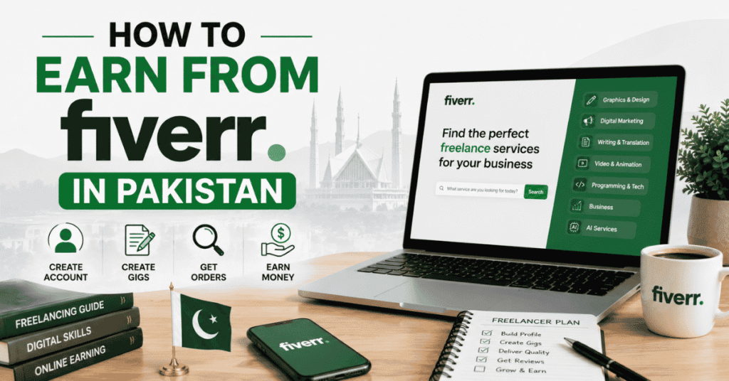 how to earn from fiverr in pakistan guide