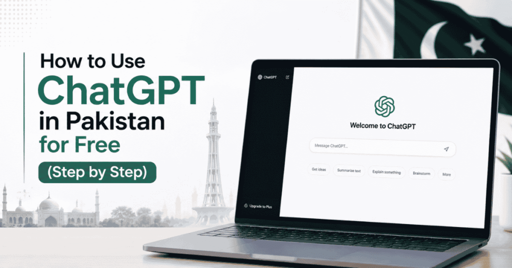how to use chatgpt in pakistan free step by step