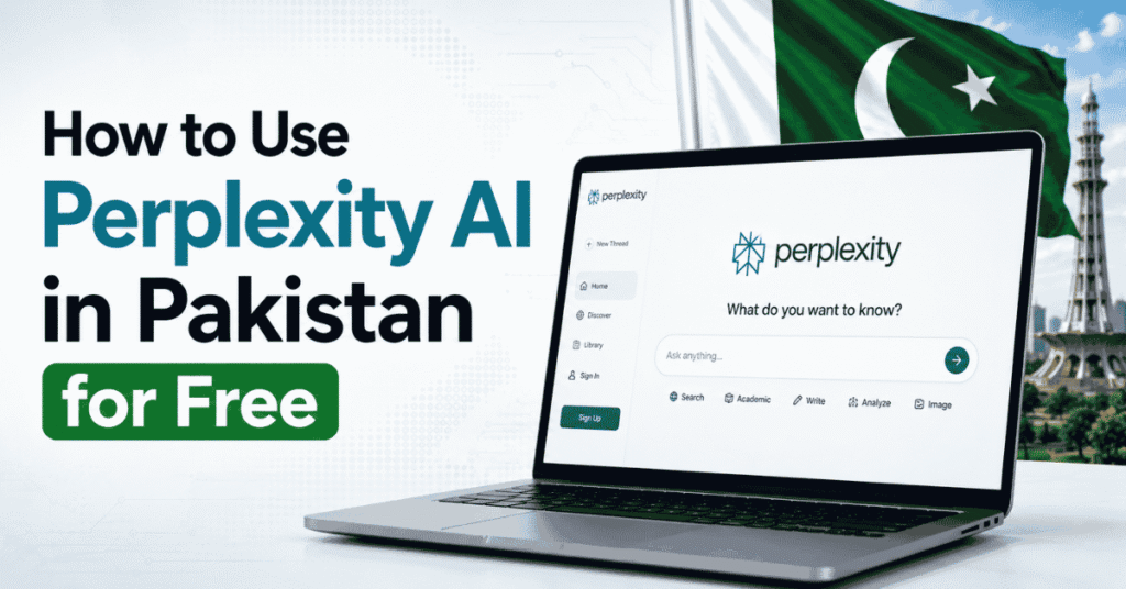 how to use perplexity ai in pakistan free